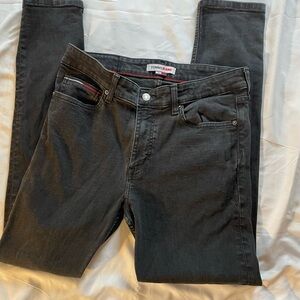 Tommy Hilfiger Men's Black Slim Fit Jeans Simon 32 x 32